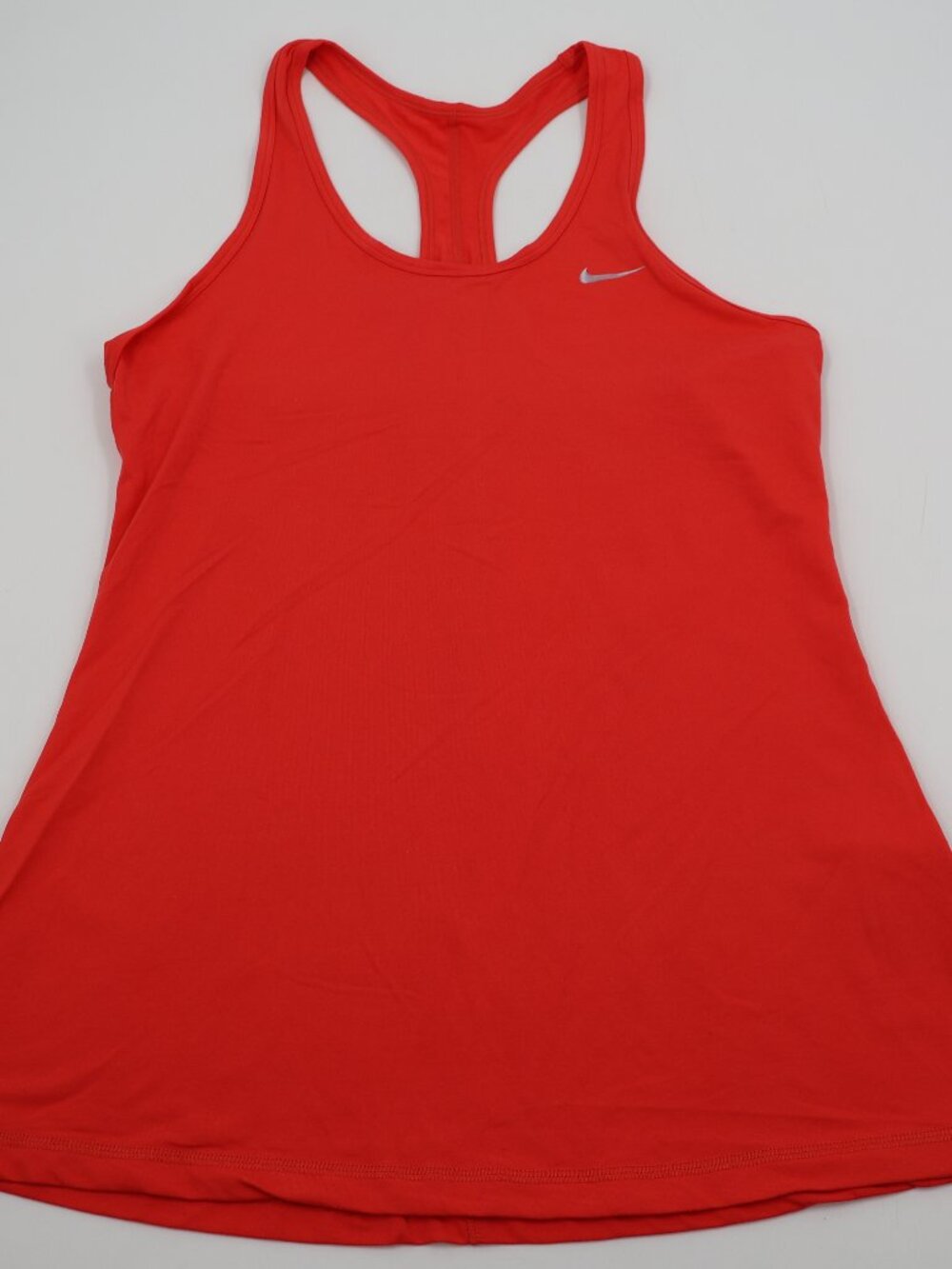 Nike Racerback Tank Top Womens Large Red 419466-635 Athletic Swoosh